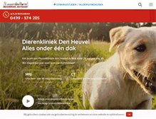 Tablet Screenshot of dierenkliniekdenheuvel.nl